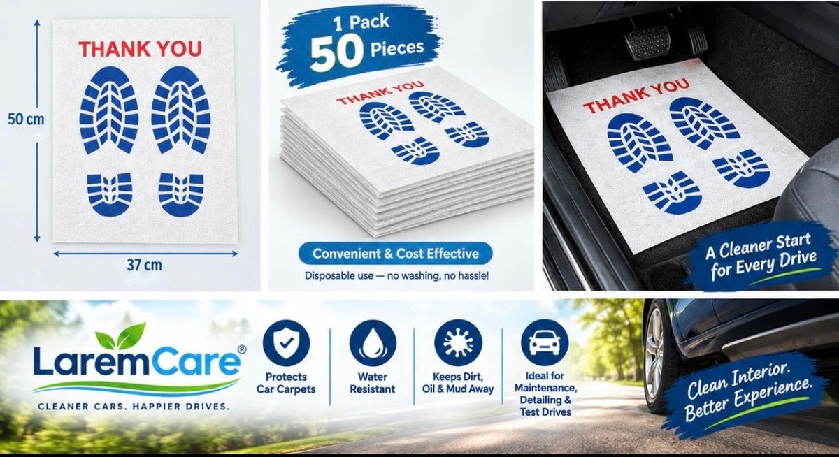 Disposable Non-Woven Car Mats – 100 pcs