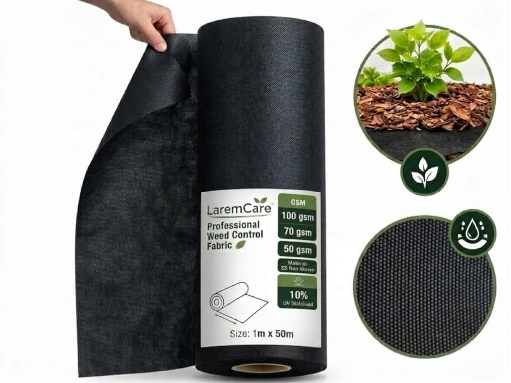 UV Stabilised Non-woven weed control fabric roll 70 gsm (1m x 50m)