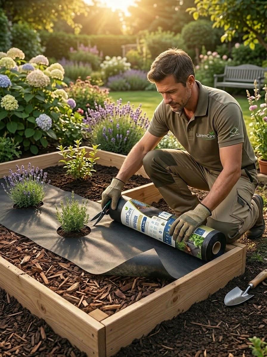 UV Stabilised Non-woven weed control fabric roll 70 gsm (1m x 50m)