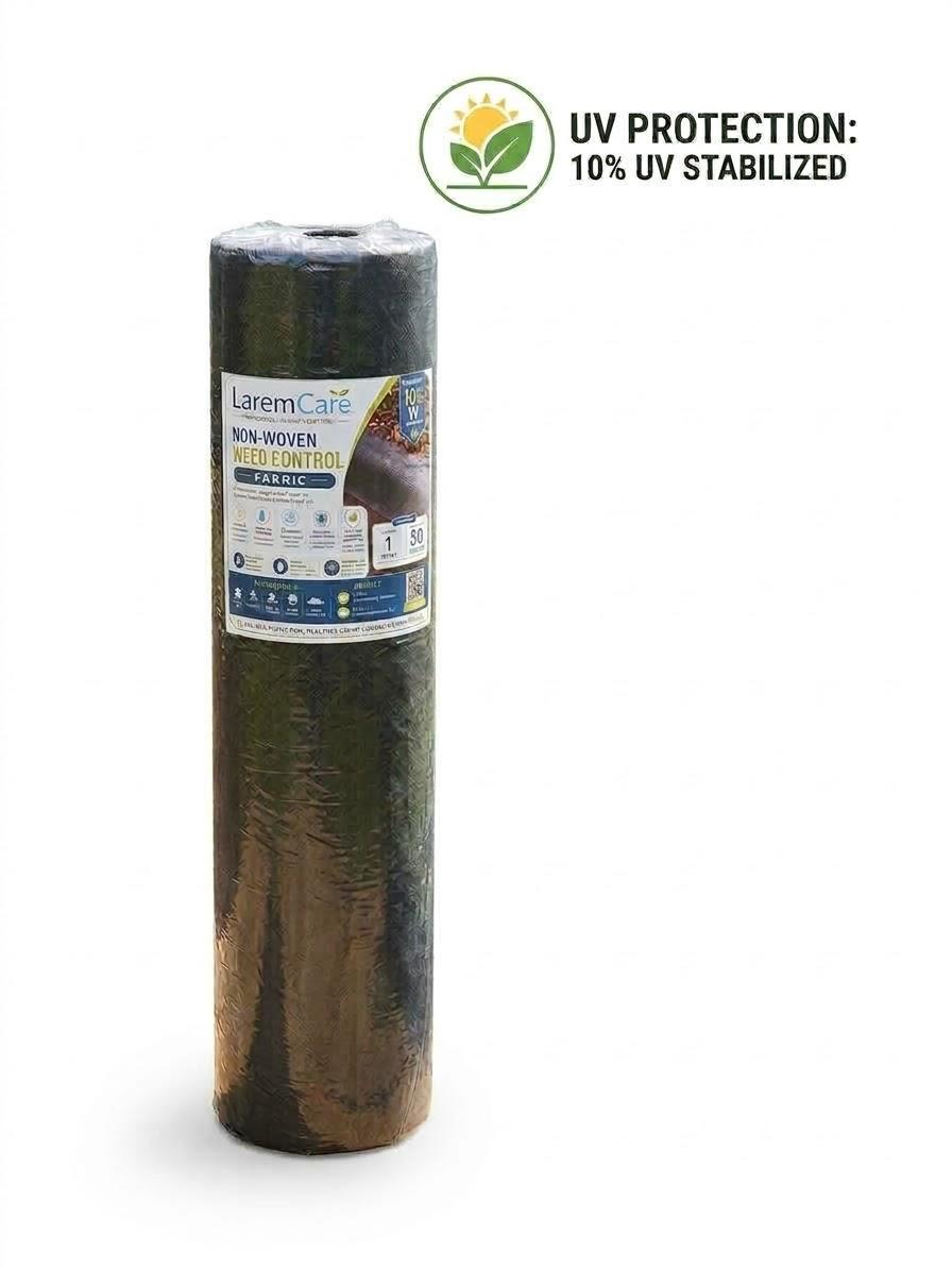 UV Stabilised Non-woven weed control fabric roll 70 gsm (1m x 50m)