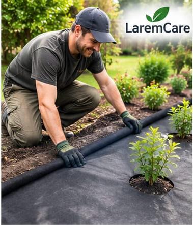 UV Stabilised Non-woven weed control fabric roll 70 gsm (1m x 50m)