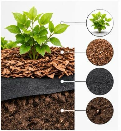UV Stabilised Non-woven weed control fabric rolls 100 gsm (1m x 50m)